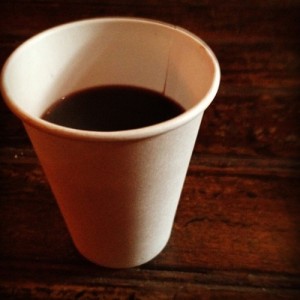 Thank you, wine in a paper cup